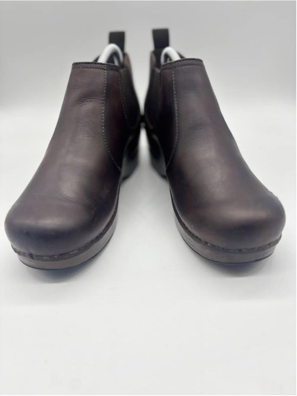 Dansko Womens Brown Burnished Leather Chelsea Frankie Ankle Boot Size 38US 7.5/8